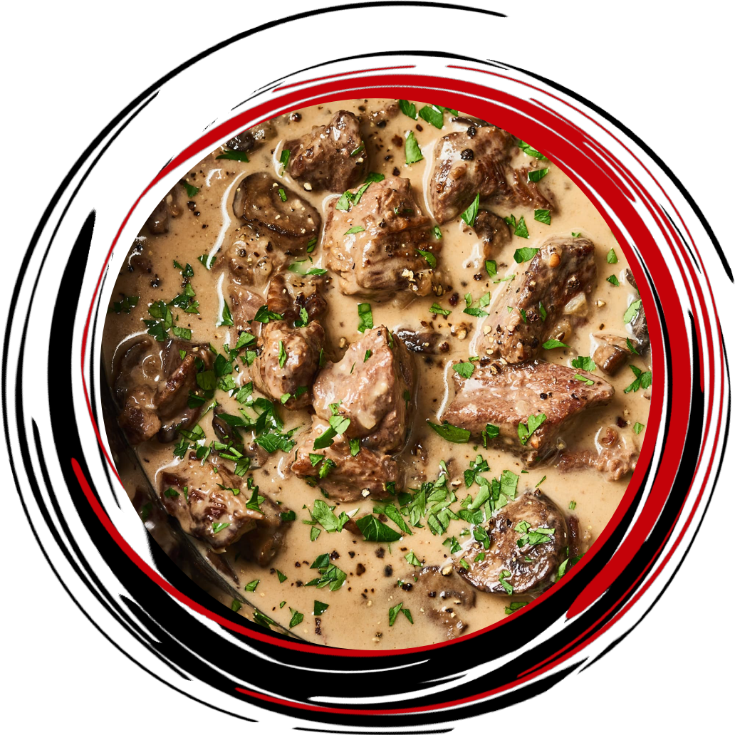 LAMB STROGANOFF
